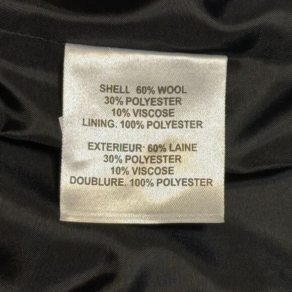 Forecaster of Boston Wool Blend Black Mid Length Winter Coat Women’s Size 10 NWT - Picture 9 of 9